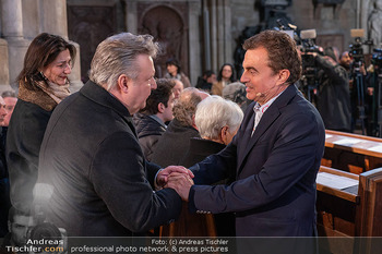 Otto Schenk Trauerfeier - Stephansdom, Wien - Mi 29.01.2025 - Konstantin SCHENK, Michael LUDWIG60