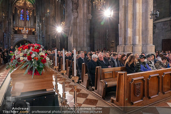 Otto Schenk Trauerfeier - Stephansdom, Wien - Mi 29.01.2025 - Aufbahrung Sarg, Übersichtsfoto, Familie, Enkelkinder76