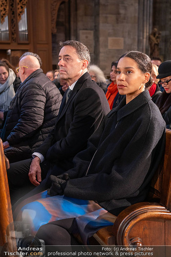 Otto Schenk Trauerfeier - Stephansdom, Wien - Mi 29.01.2025 - Bogdan ROSCIC, Rebecca HORNER85