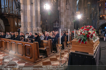 Otto Schenk Trauerfeier - Stephansdom, Wien - Mi 29.01.2025 - Aufbahrung Sarg, Übersichtsfoto, Familie, Enkelkinder86