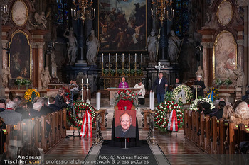 Otto Schenk Trauerfeier - Stephansdom, Wien - Mi 29.01.2025 - Übersichtsfoto Sarg von Otto Schenk115