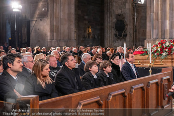 Otto Schenk Trauerfeier - Stephansdom, Wien - Mi 29.01.2025 - Trauergäste, Familie, Übersichtsfoto129