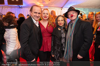 Cirque du Soleil Premiere - Zirkuszelt NeuMarx, Wien - Do 13.03.2025 - Gernot KRANNER mit Bruder Reinwald, Stella KRANNER71