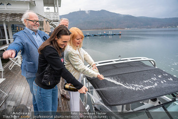 Werzers Saisonopening - Hotel Werzer´s, Pörtschach - Fr 28.03.2025 - Hans-Werner FRÖMMEL, Gerda ROGERS, Lara VADLAU bei Bootstaufe56
