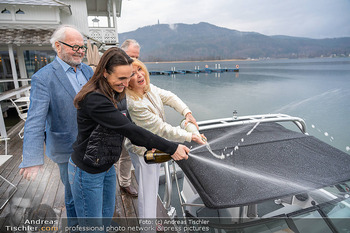 Werzers Saisonopening - Hotel Werzer´s, Pörtschach - Fr 28.03.2025 - Hans-Werner FRÖMMEL, Gerda ROGERS, Lara VADLAU bei Bootstaufe59