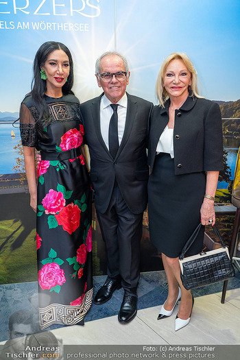 Werzers Saisonopening - Hotel Werzer´s, Pörtschach - Fr 28.03.2025 - Wolfgang PUCK mit Ehefrau Gelila, Ingrid FLICK256