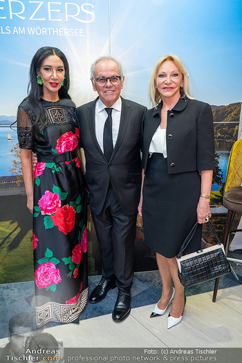 Werzers Saisonopening - Hotel Werzer´s, Pörtschach - Fr 28.03.2025 - Wolfgang PUCK mit Ehefrau Gelila, Ingrid FLICK257