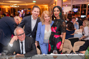 Werzers Saisonopening - Hotel Werzer´s, Pörtschach - Fr 28.03.2025 - Wolfgang PUCK mit Ehefrau Gelila, Clemens TRISCHLER, Gerda ROGER313