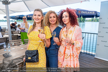 Floß Saison Opening - Strandcafe Alte Donau, Wien - Do 01.05.2025 - Martina KAISER, Eser AKBABA, Christina LUGNER1