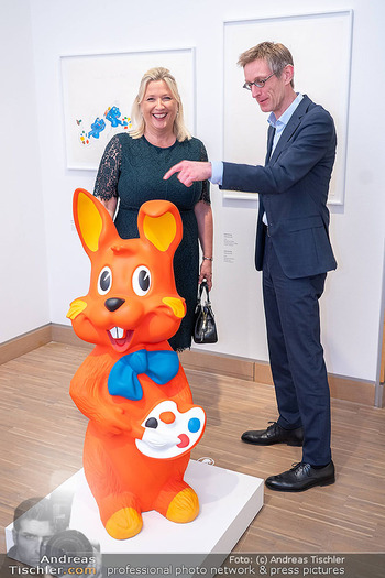 Damien Hirst Ausstellungseröffnung - Albertina Modern, Wien - Di 06.05.2025 - Ralph GLEIS, Lindsay SKOLL36