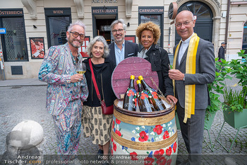 Gartgarten Opening - Artner´s Restaurant, Wien - Mi 07.05.2025 - Brigitte KARNER, A KIESBAUER, FJ BAUR, Toni FABER, Markus ARTNER1