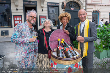 Gartgarten Opening - Artner´s Restaurant, Wien - Mi 07.05.2025 - Brigitte KARNER, Arabella KIESBAUER, Franz Josef BAUR, Toni FABE31