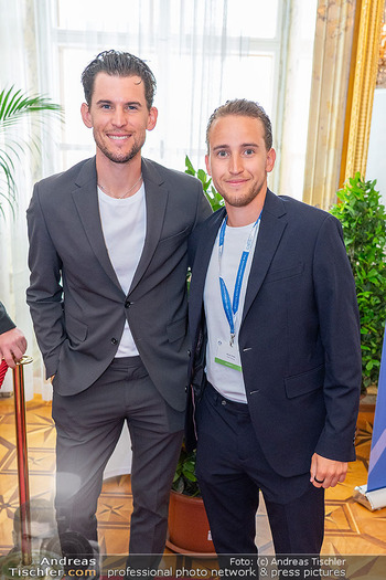 Austrian World Summig AWS Klimagifpel - Hofburg, Wien - Di 03.06.2025 - Dominic Dominik THIEM mit Bruder Moritz198