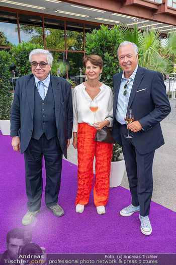 Fundraising Dinner - Belevedere 21 - Di 24.06.2025 - Herbert LIPPERT mit Ehefrau Gabriele, Karl JURKA4