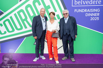 Fundraising Dinner - Belevedere 21 - Di 24.06.2025 - Herbert LIPPERT mit Ehefrau Gabriele, Karl JURKA5