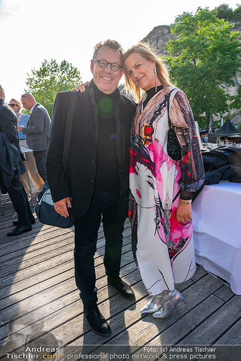Premiere ´Der fliegende Holländer´ - Steinbruch St. Margarethen, Burgenland - Mi 09.07.2025 - Herbert STEINBÖCK mit Freundin Petra36