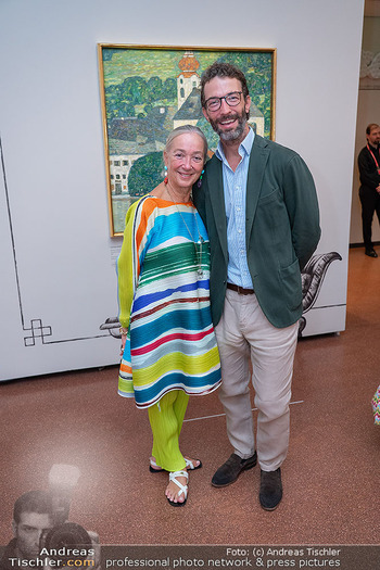 Ausstellungseröffnung ´Die Linie´ - Heidi Horten Collection Museum - Do 18.09.2025 - Agnes HUSSLEIN mit Sohn Heinrich11