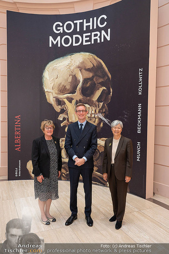 Ausstellungseröffnung ´Gothic Modern´ - Albertina, Wien - Do 18.09.2025 - Susann ECKEY, Nina VASKUNLAHTI, Ralph GLEIS2