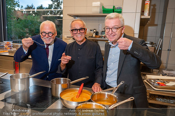 Falstaff Charity Dinner mit Wolfgang Puck - Steirereck im Stadtpark, Wien - Mo 22.09.2025 - Michael HÖLLERER, Wolfgang ROSAM, Wolfgang AMADEUS29