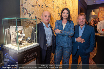 Glashütte Uhrenpräsentation - Palais Szechenyi Rahimi, Wien - Do 25.09.2025 - Ali RAHIMI mit Carina, Andreas ZECHNER90