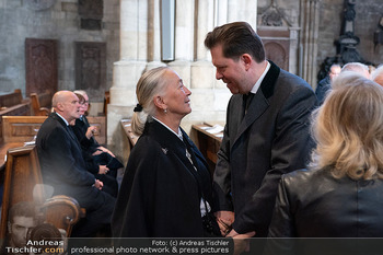 Trauerzeremonie Harald Serafin - Stephansdom, Wien - Mi 08.10.2025 - Agnes HUSSLEIN, Daniel SERAFIN23