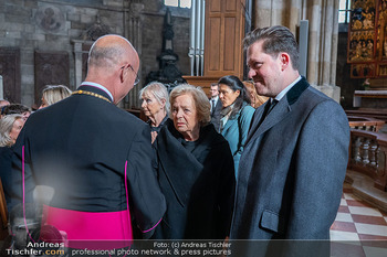 Trauerzeremonie Harald Serafin - Stephansdom, Wien - Mi 08.10.2025 - Anton Toni FABER, Ingeborg und Daniel SERAFIN49