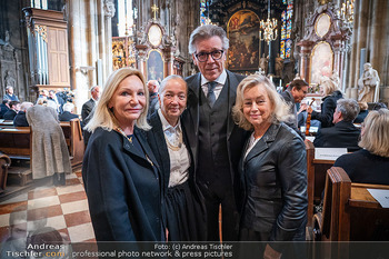 Trauerzeremonie Harald Serafin - Stephansdom, Wien - Mi 08.10.2025 - Ingrid FLICK, Anges HUSSLEIN, Thomas HAMPSON, Andrea HERBERSTEIN106