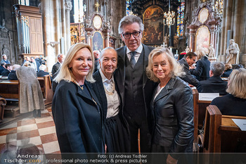 Trauerzeremonie Harald Serafin - Stephansdom, Wien - Mi 08.10.2025 - Ingrid FLICK, Anges HUSSLEIN, Thomas HAMPSON, Andrea HERBERSTEIN107