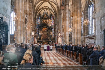 Trauerzeremonie Harald Serafin - Stephansdom, Wien - Mi 08.10.2025 - Trauergäste, Zuschauer, Publikum, Öffentliches Interesse158