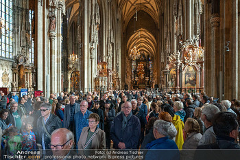 Trauerzeremonie Harald Serafin - Stephansdom, Wien - Mi 08.10.2025 - Publikum, Zuschauer, Trauergäste, Öffentliches Interesse170
