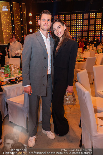 Lotterien Sporthilfe Gala - Stadthalle, Wien - Mi 08.10.2025 - Dominic (Dominik) THIEM, Freundin Lili Lilli PAUL RONCALLI74