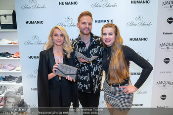 Humanic x Silvia Schneider - Humanic Flagshipstore, Wien - Mo 20.10.2025 - Herby STANONIK, Anna STRIGL, Silvia SCHNEIDER18