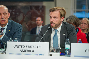 OSZE Ministerrat Tag 1 - Hofburg, Wien - Do 04.12.2025 - Brendan HANRAHAN348