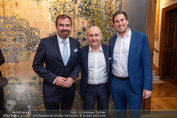 VIP Empfang Hahn Pröll - Palais Szechenyi Rahimi, Wien - Mi 10.12.2025 - Florian HAHN, Alexander PRÖLL, Ali RAHIMI1