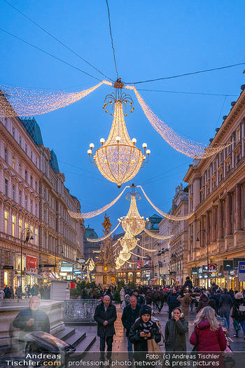 ZuKi Punsch Charity - Lions Club Punschstand Am Graben, Wien - Do 18.12.2025 - Weihachtsbeleuchtung Advent Weihnachten am Graben, Lichter24