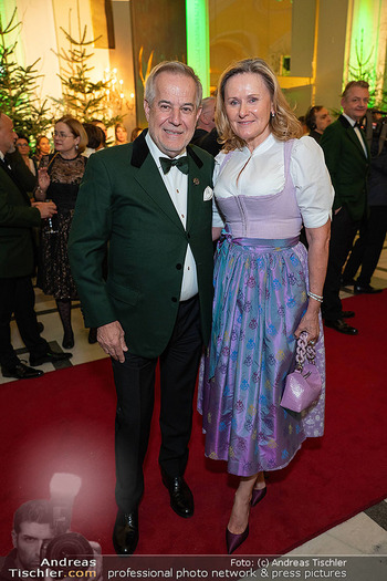 Jägerball - Hofburg, Wien - Mo 26.01.2026 - Sigi Siegfried WOLF mit Ehefrau Andrea61