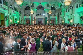Jägerball - Hofburg, Wien - Mo 26.01.2026 - Übersichtsfoto voller Ballsaal, Tanzfläche, Tanzpaare, Quadril345