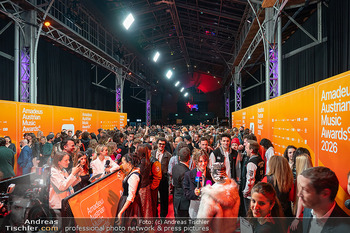 Amadeus Austtrian Music Awards 2025 - Marx Halle, Wien - Fr 06.03.2026 - groÃer Andrang, Ã¼berfÃ¼llte Red Carpet Situaion beim Amadeus61