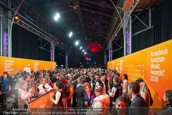 Amadeus Austtrian Music Awards 2025 - Marx Halle, Wien - Fr 06.03.2026 - groÃer Andrang, Ã¼berfÃ¼llte Red Carpet Situaion beim Amadeus62