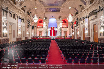 Unterreiner Benefiz-Frühlingskonzert - Hofburg, Wien - Mi 18.03.2026 - leerer Festsaal Hofburg, bestuhlt, Sessel, Übersichtsfoto, Saal2