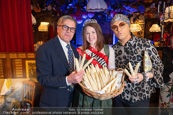 Spargelgala - Marchfelderhof - Mi 08.04.2026 - Julian F.M. STOECKEL STÖCKEL, Spargelkönigin Carina, Peter GRO17