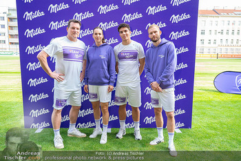 Team Milka Präsentation - Sport-Club Platz, Wien - Do 16.04.2026 - Viktoria SCHNADERBECK, Konrad LAIMER, Andi HERZOG, Jakob POKORNY124