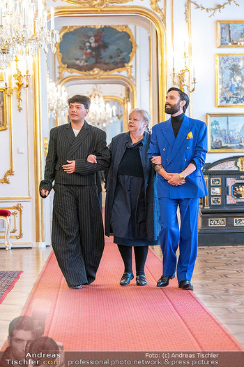 ESC Empfang des Bundespräsidenten - Präsidentschaftskanzlei, Wien - Di 21.04.2026 - Conchita WURST (Thomas NEUWIRTH), JJ (Johannes PIETSCH), Mariann33