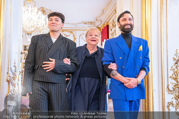 ESC Empfang des Bundespräsidenten - Präsidentschaftskanzlei, Wien - Di 21.04.2026 - Conchita WURST (Thomas NEUWIRTH), JJ (Johannes PIETSCH), Mariann39