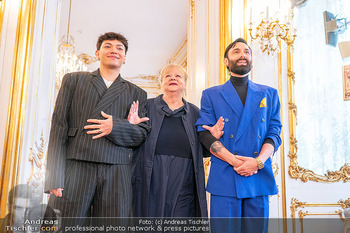 ESC Empfang des Bundespräsidenten - Präsidentschaftskanzlei, Wien - Di 21.04.2026 - Conchita WURST (Thomas NEUWIRTH), JJ (Johannes PIETSCH), Mariann40