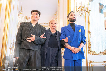 ESC Empfang des Bundespräsidenten - Präsidentschaftskanzlei, Wien - Di 21.04.2026 - Conchita WURST (Thomas NEUWIRTH), JJ (Johannes PIETSCH), Mariann41