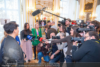 ESC Empfang des Bundespräsidenten - Präsidentschaftskanzlei, Wien - Di 21.04.2026 - Medienrummel, Journalisten45