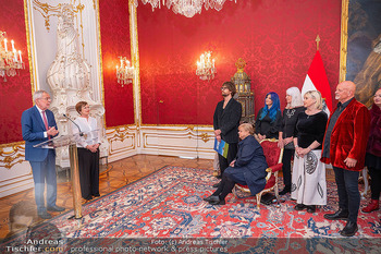 ESC Empfang des Bundespräsidenten - Präsidentschaftskanzlei, Wien - Di 21.04.2026 - Doris SCHMIDAUER, Alexander VAN DER BELLEN71