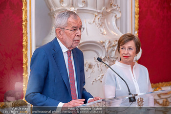 ESC Empfang des Bundespräsidenten - Präsidentschaftskanzlei, Wien - Di 21.04.2026 - Doris SCHMIDAUER, Alexander VAN DER BELLEN74