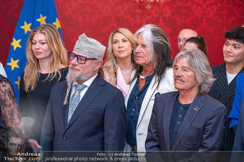 ESC Empfang des Bundespräsidenten - Präsidentschaftskanzlei, Wien - Di 21.04.2026 - Zoe STRAUB, Thomas FORSTNER, WATERLOO & ROBINSON, SIMONE75
